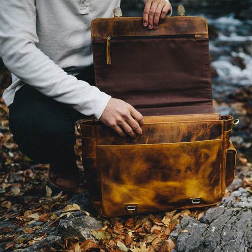 the sitka buffalo leather messenger bag satchel7