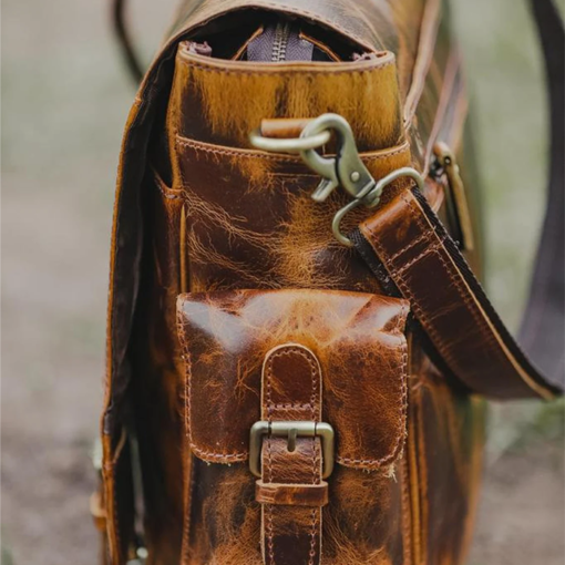 the sitka buffalo leather messenger bag satchel9