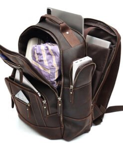 the standard top grain leather backpack for men 10