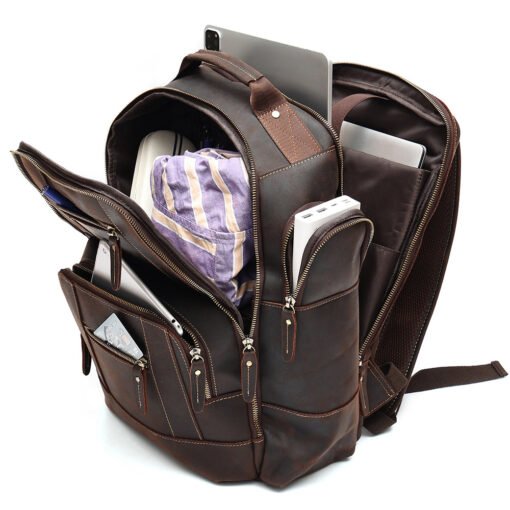 the standard top grain leather backpack for men 10