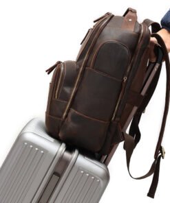 the standard top grain leather backpack for men 12