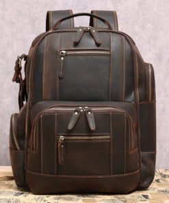 the standard top grain leather backpack for men 17