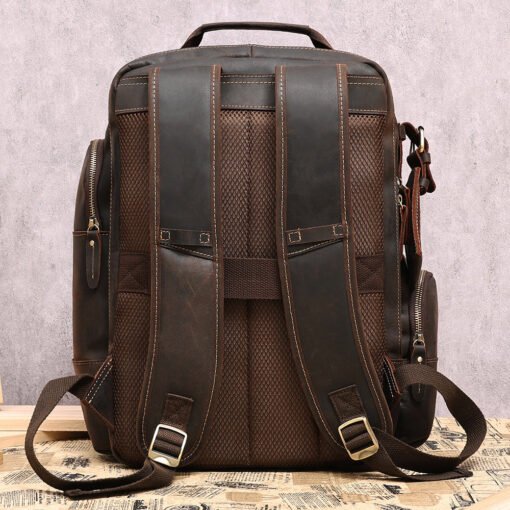 the standard top grain leather backpack for men 19