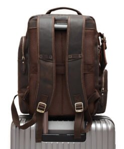 the standard top grain leather backpack for men 20