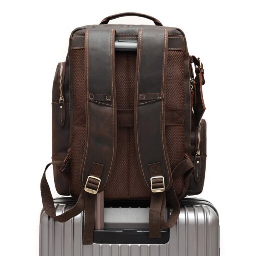 the standard top grain leather backpack for men 20