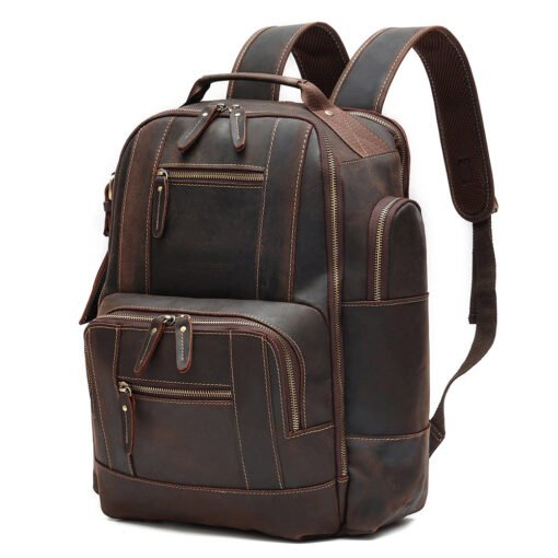 the standard top grain leather backpack for men 3