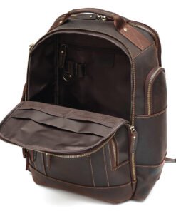 the standard top grain leather backpack for men 8