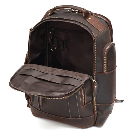 the standard top grain leather backpack for men 8