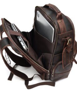 The Standard Leather Backpack Laptop Cowhide Leather Travel Bag