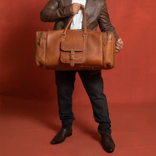 the travel mens leather duffle bag full grain buffalo 20 24 28 inches 1
