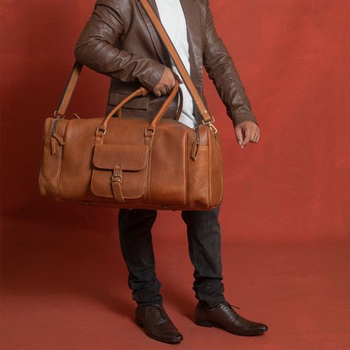 the travel mens leather duffle bag full grain buffalo 20 24 28 inches 19