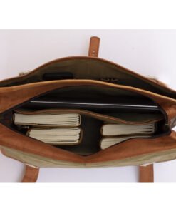 the vintage leather laptop messenger bag briefcase 1