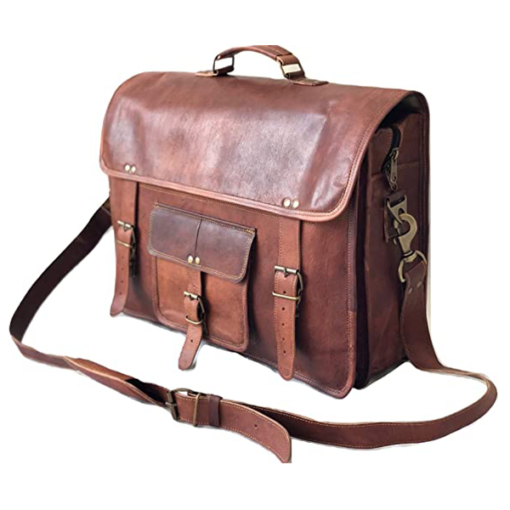 the vintage leather laptop messenger bag briefcase 11