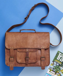 the vintage leather laptop messenger bag briefcase 14