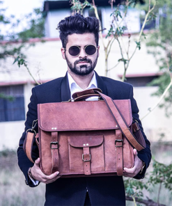 the vintage leather laptop messenger bag briefcase 2