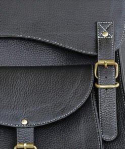 the western black leather backpack10