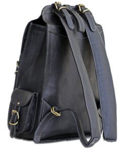 the western black leather backpack4