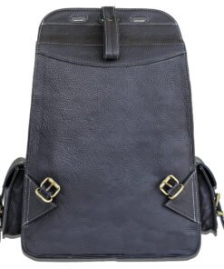 the western black leather backpack5