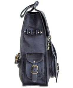 the western black leather backpack6