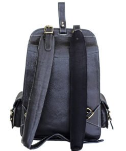 the western black leather backpack9